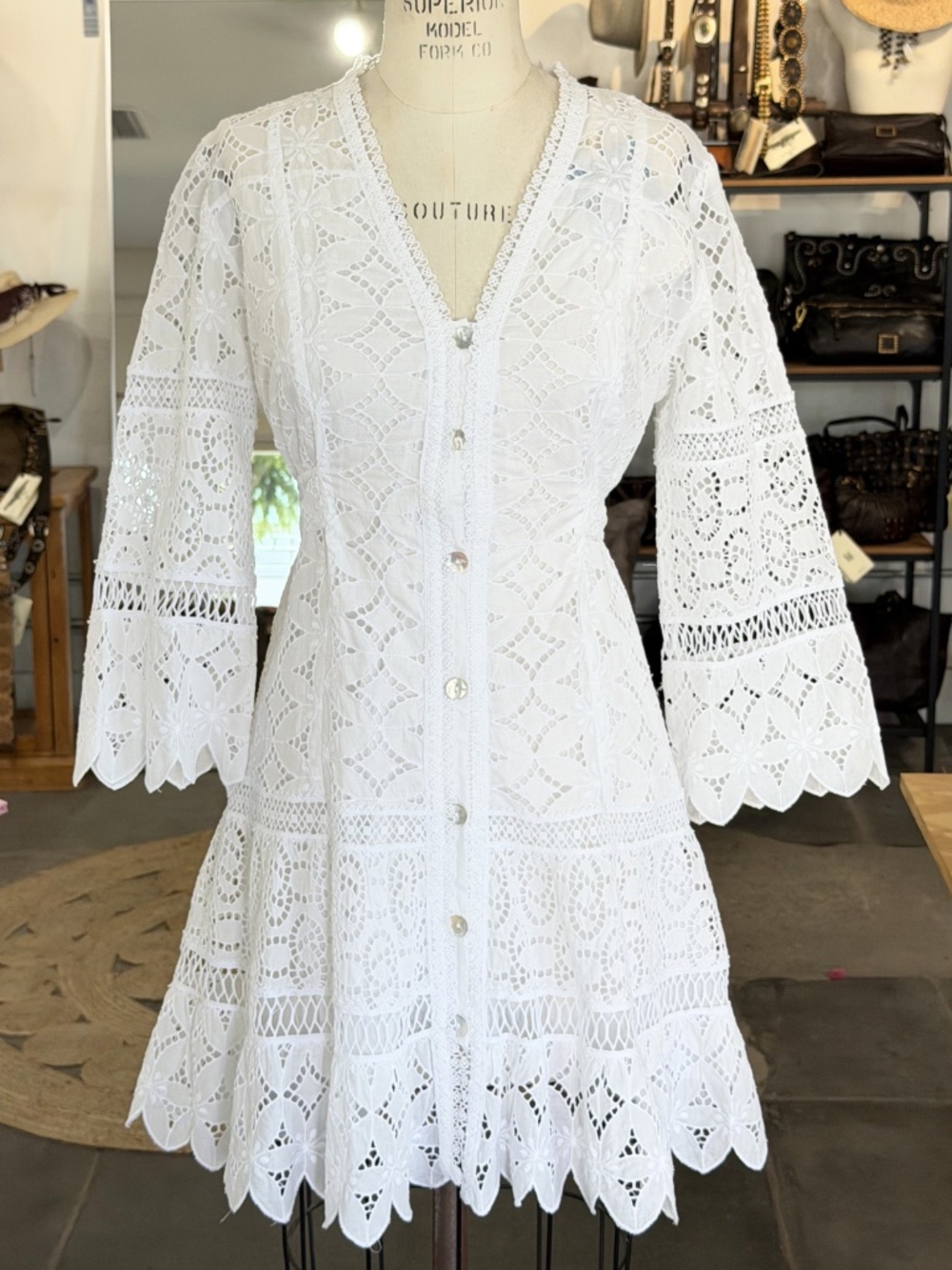 Temptation Positano Porcellana Bianco Wrap Dress